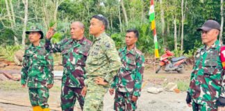 Dansatgas TMMD ke-128 Kodim 0402/OKI Tinjau Langsung Progres Sasaran Fisik di Pematang Sukatani