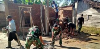 Sentuhan TMMD ke-128 Kodim 0402/OKI Ubah Rumah Reot Jadi Layak Huni