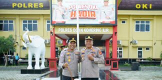 35 Tahun Mengabdi AKP Afrizal Resmi Purna Bakti, Polres OKI Gelar Apel Pelepasan