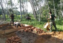 Demi Kenyamanan Warga, Satgas TMMD Kodim 0402/OKI Fokus Kerjakan MCK