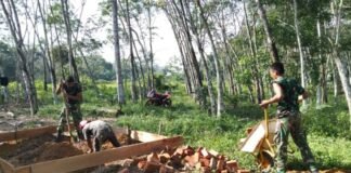 Demi Kenyamanan Warga, Satgas TMMD Kodim 0402/OKI Fokus Kerjakan MCK