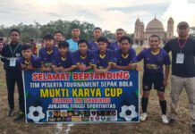 Sepak Bola Antar Desa, Cara Satgas TMMD Kodim 0402/OKI Jaga Stamina dan Kebersamaan