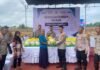 Polres OKI Dampingi Bulog Gelar Gerakan Pangan Murah di Teluk Gelam, 8 Ton Beras SPHP Disalurkan