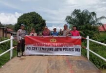 Perbaikan Jembatan Merah Putih di Lempuing Jaya Rampung, Warga Kembali Nikmati Akses Transportasi