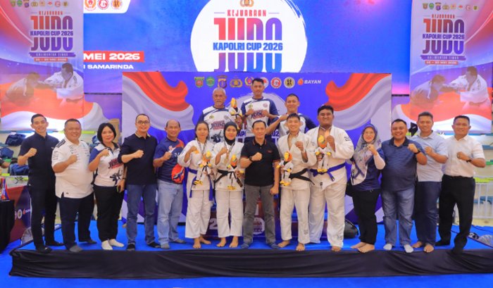 Kontingen Polda Lampung Raih 4 Medali di Hari Pertama Judo Kapolri Cup 2026