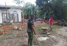 Satgas TMMD Kodim 0402/OKI Maksimalkan Pembangunan Musholla untuk Warga