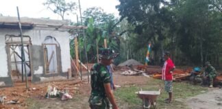 Satgas TMMD Kodim 0402/OKI Maksimalkan Pembangunan Musholla untuk Warga