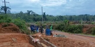Demi Kemajuan Desa, Satgas TMMD Kodim 0402/OKI Laksanakan Pembukaan Jalan Baru