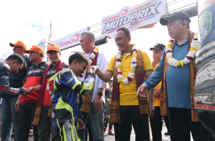 Kapolda Sumsel Pimpin Flag Off Final Race Kejurnas Motoprix 2026 di Lahat