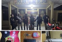 Kurang dari 24 Jam, Polsek Tulung Selapan Ringkus Pelaku Curanmor