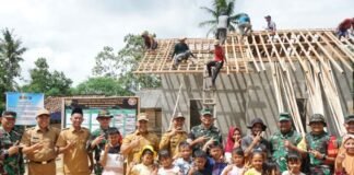 Pastikan Program Berjalan Optimal, Ketua Tim Wasev TMMD ke-128 Kunjungi Lokasi TMMD Kodim 0402/OKI