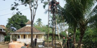 Masuki Tahap Lanjutan, Satgas TMMD Kodim 0402/OKI Mulai Pengerjaan Sumur Bor ke-4