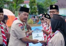 Buka Jambore Kwartir Cabang Pramuka 2026, Ini Pesan Bupati Kerinci