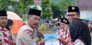 Buka Jambore Kwartir Cabang Pramuka 2026, Ini Pesan Bupati Kerinci