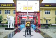 Kapolres OKI Tegaskan Larangan Penyalahgunaan Narkoba Bagi Personel saat Apel Pagi