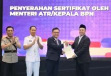 Serahkan Sertipikat Hak Pakai untuk Lemhannas RI, Menteri Nusron Tegaskan Penguatan Kepastian Hukum Aset Negara