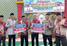 Kapolres Muratara Lepas 47 Calon Jemaah Haji Menuju ke Tanah Suci