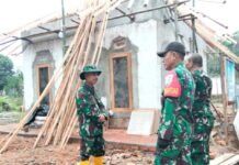 Wadansatgas TMMD ke-128 Kodim 0402/OKI Tinjau Langsung Progres Pekerjaan di Pematang Sukatani