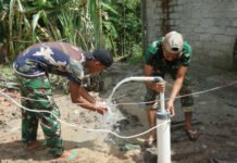 Kodim 0402/OKI Tuntaskan Sumur Bor ke-5 TMMD ke-128