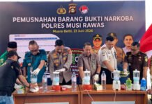 Polda Sumsel Musnahkan 2 Kilogram Sabu dan Ekstasi Hasil Ungkap Jaringan Narkoba di Musi Rawas