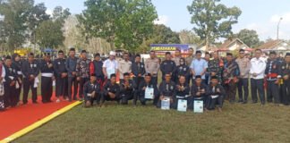 Apel Pendadaran PSHT Dipimpin Wabup OKI, Kapolres Ajak Peserta Jaga Kamtibmas
