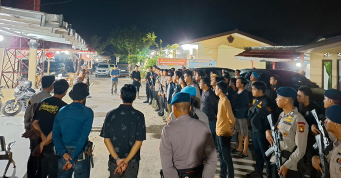 Respons Cepat Polda Sumsel dan Polres OKI Jaga Kondusivitas Kamtibmas di Lempuing