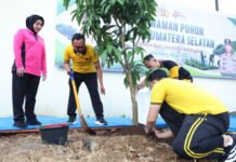 Polda Sumsel Tanam 10.000 Pohon Serentak Sambut Hari Bhayangkara ke-80
