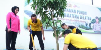 Polda Sumsel Tanam 10.000 Pohon Serentak Sambut Hari Bhayangkara ke-80
