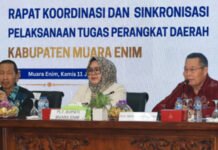 Amankan Visi MEMBARA, Plt Bupati Muara Enim Langsung Konsolidasikan Birokrasi