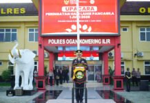Polres OKI Peringati Hari Lahir Pancasila 2026, Kapolres Tekankan Nilai Persatuan dan Perdamaian