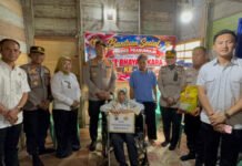 Wujud Kepedulian Polri, Polres Prabumulih Distribusikan Ratusan Paket Bantuan Sosial