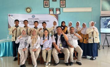 BNNK OKI Gelar Pelatihan Pendidik Sebaya Anti Narkotika di SMPN 3 Kayuagung
