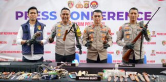Operasi Senpi Musi 2026 Hari ke-10, Polres OKI Amankan Pembuat Senpi Rakitan di Desa Berkat