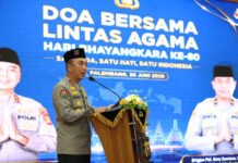 Polda Sumsel Satukan Tokoh Lintas Agama dalam Doa Bersama Hari Bhayangkara ke-80