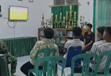Kodim 0402/OKI-OI Gelar Nobar Piala Dunia 2026 Bersama Masyarakat