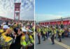 Pocil Polres OKI Tampil Memukau di Peresmian Car Free Day Kota Palembang