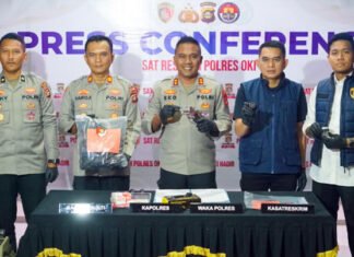 Kurang dari 12 Jam, Polres OKI Ringkus Pelaku Penembakan Maut di Mesuji