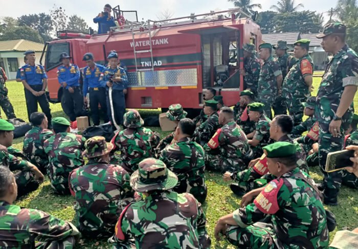 Kodim 0402/OKI-OI Gelar Pelatihan Damkar dan Pencegahan Karhutla