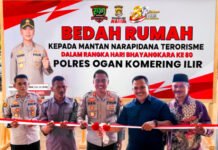 Hari Bhayangkara ke-80, Polres OKI Bedah Rumah Mantan Narapidana Terorisme di Desa Bumiarjo