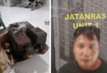 Polisi Bekuk Dua Tersangka Pencuri Mesin Penggiling Ikan di Jakabaring Palembang