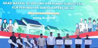 Hadiri Akad Massal 62.000 KPR Rumah Subsidi, Menteri Nusron: Legalitas Tanah Beri Kepastian bagi Masyarakat