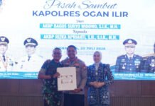 Dandim 0402/OKI-OI Hadiri Pisah Sambut Kapolres Ogan Ilir