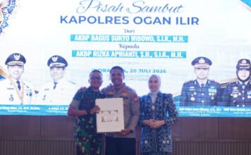Dandim 0402/OKI-OI Hadiri Pisah Sambut Kapolres Ogan Ilir