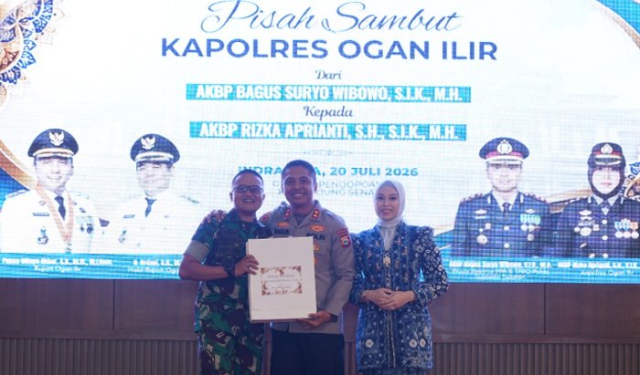 Dandim 0402/OKI-OI Hadiri Pisah Sambut Kapolres Ogan Ilir