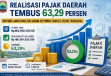 Penerimaan Pajak Lampung Selatan Tembus Rp166,3 Miliar, BPPRD Optimistis Target 2026 Tercapai