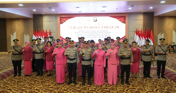 Sertijab Sejumlah PJU dan Kapolres, Polda Sumsel Perkuat Kinerja Organisasi