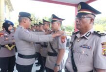 Sertijab Sejumlah Kapolsek Tandai Penyegaran Organisasi di Polres OKI