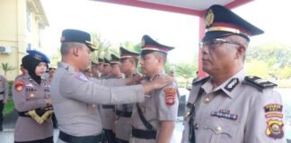 Sertijab Sejumlah Kapolsek Tandai Penyegaran Organisasi di Polres OKI