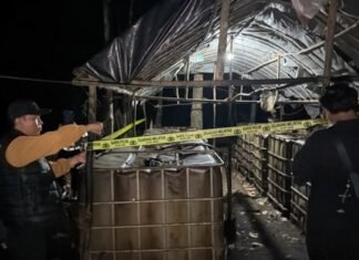 Polsek Babat Toman Gerebek Dua Kilang Minyak Ilegal, Dua Pelaku Diamankan