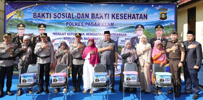 Sentuhan Nyata Polri Presisi, Warga Pagar Alam Rasakan Dampak Program Sosial Polda Sumsel